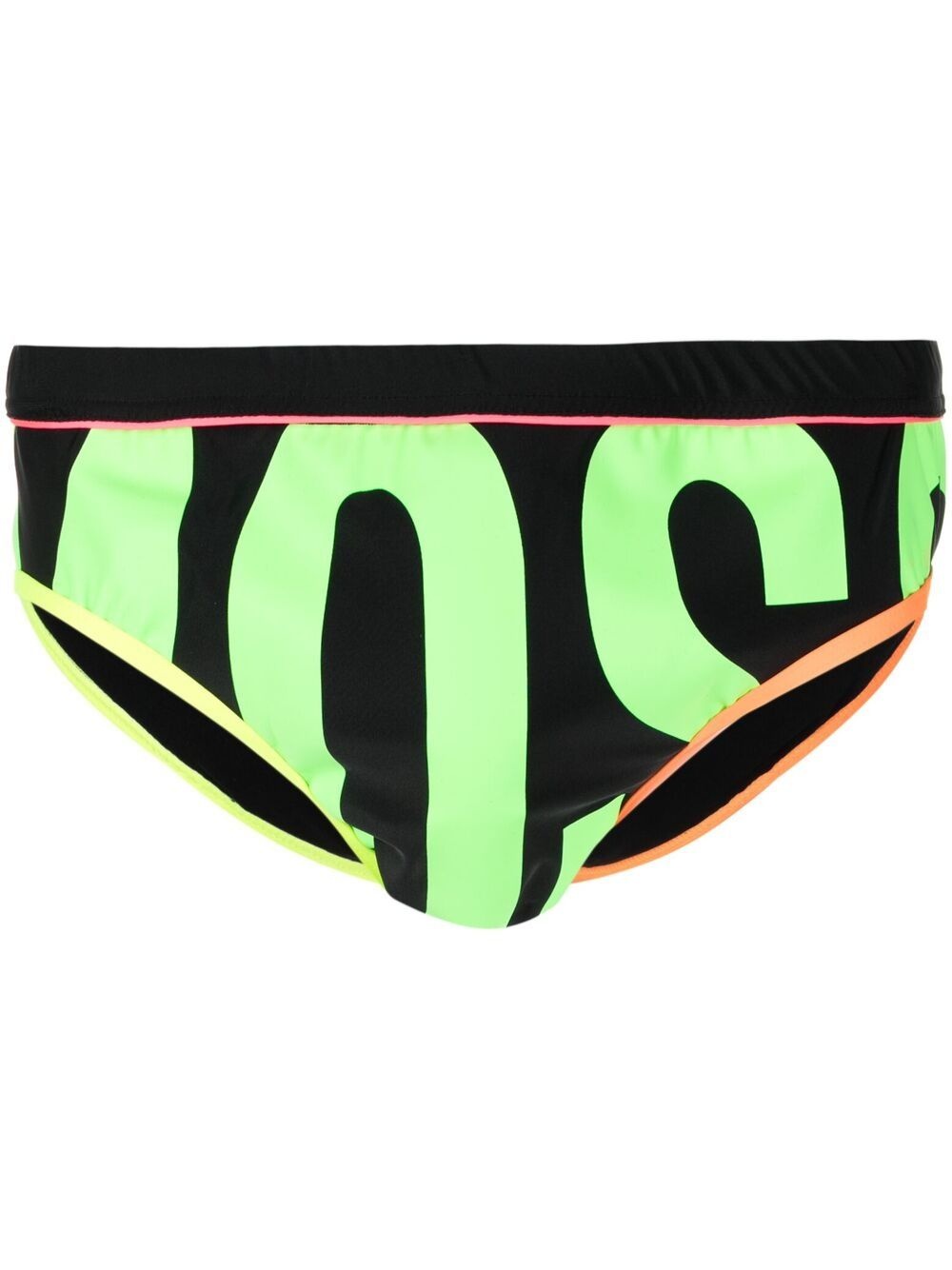 logo-print swimming briefs - 1