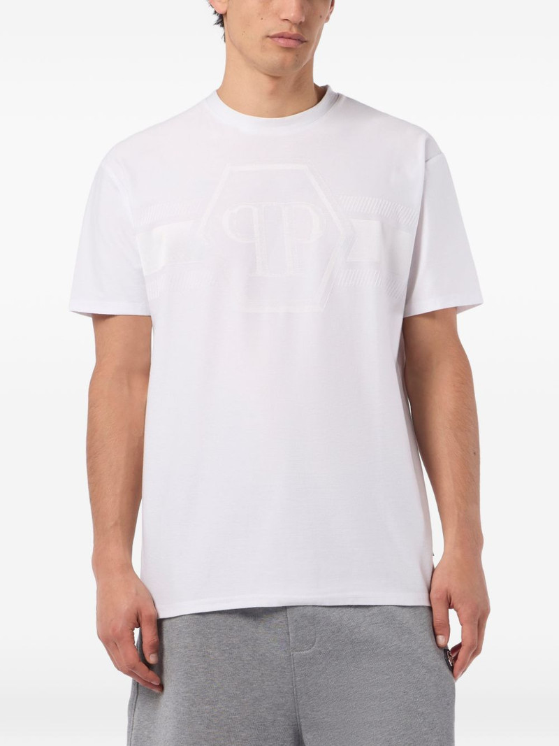 PHILIPP PLEIN hexagon round-neck T-shirt outlook