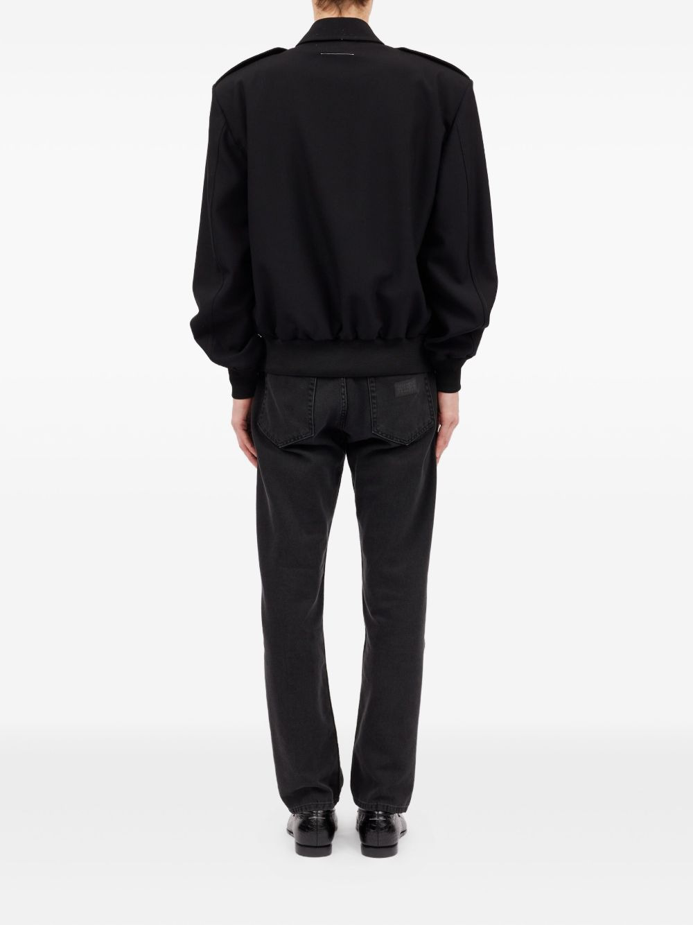collared wool jacket - 4