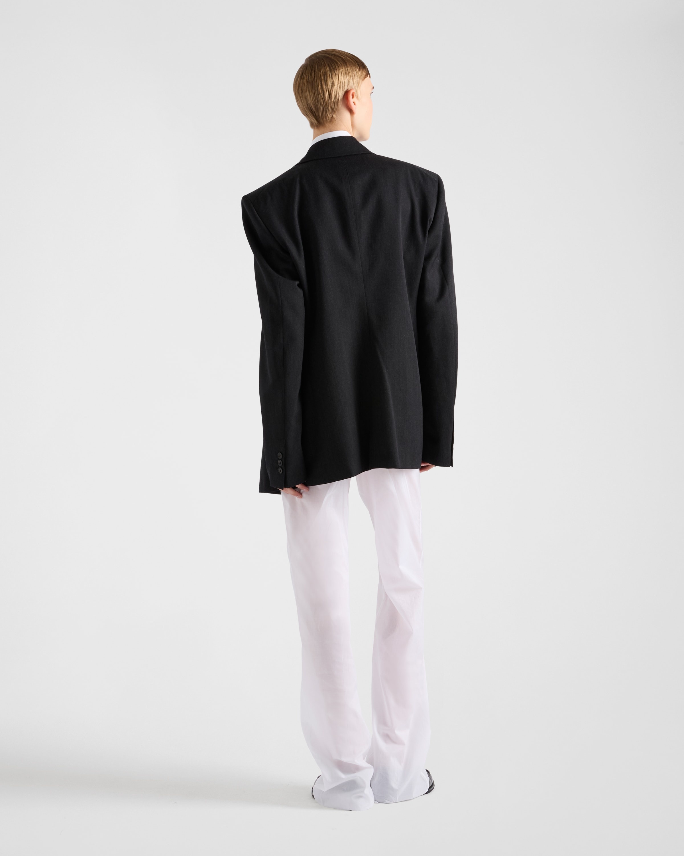 Double-breasted gabardine jacket - 5