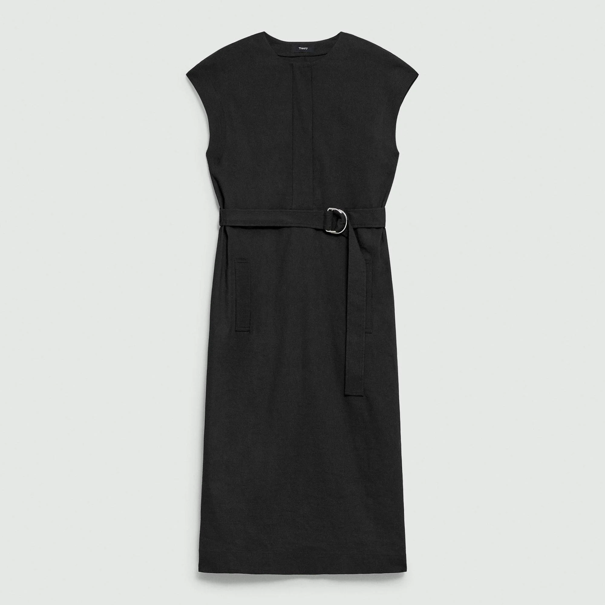 Belted Midi Dress in Good Linen - 1