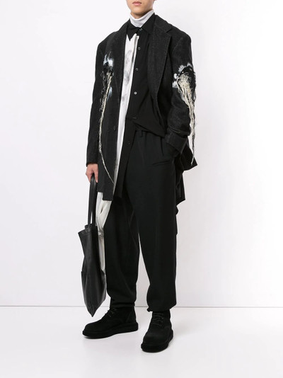 Yohji Yamamoto panelled deconstructed blazer outlook