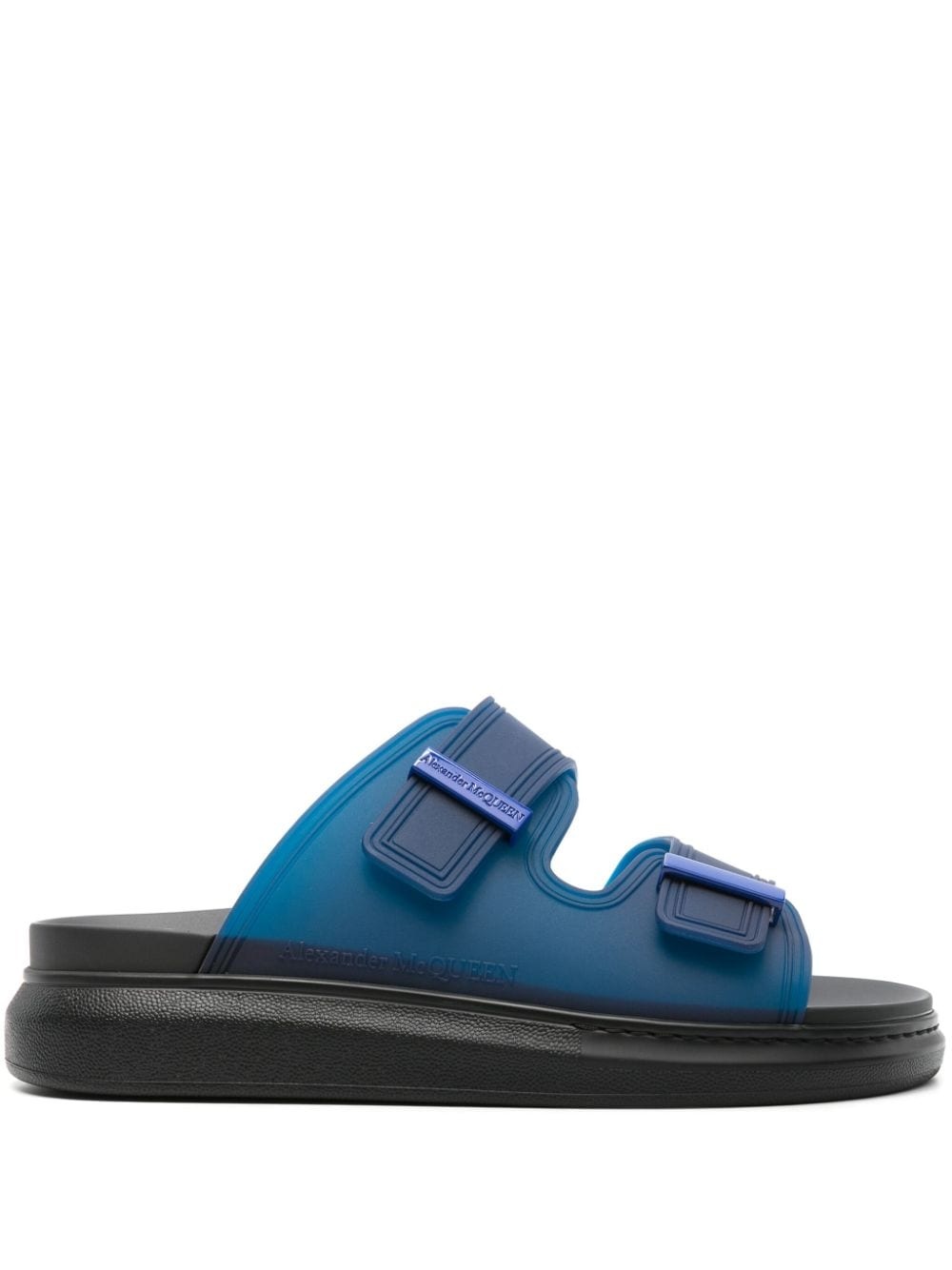Alexander McQueen Hybrid logo-embossed slides | REVERSIBLE
