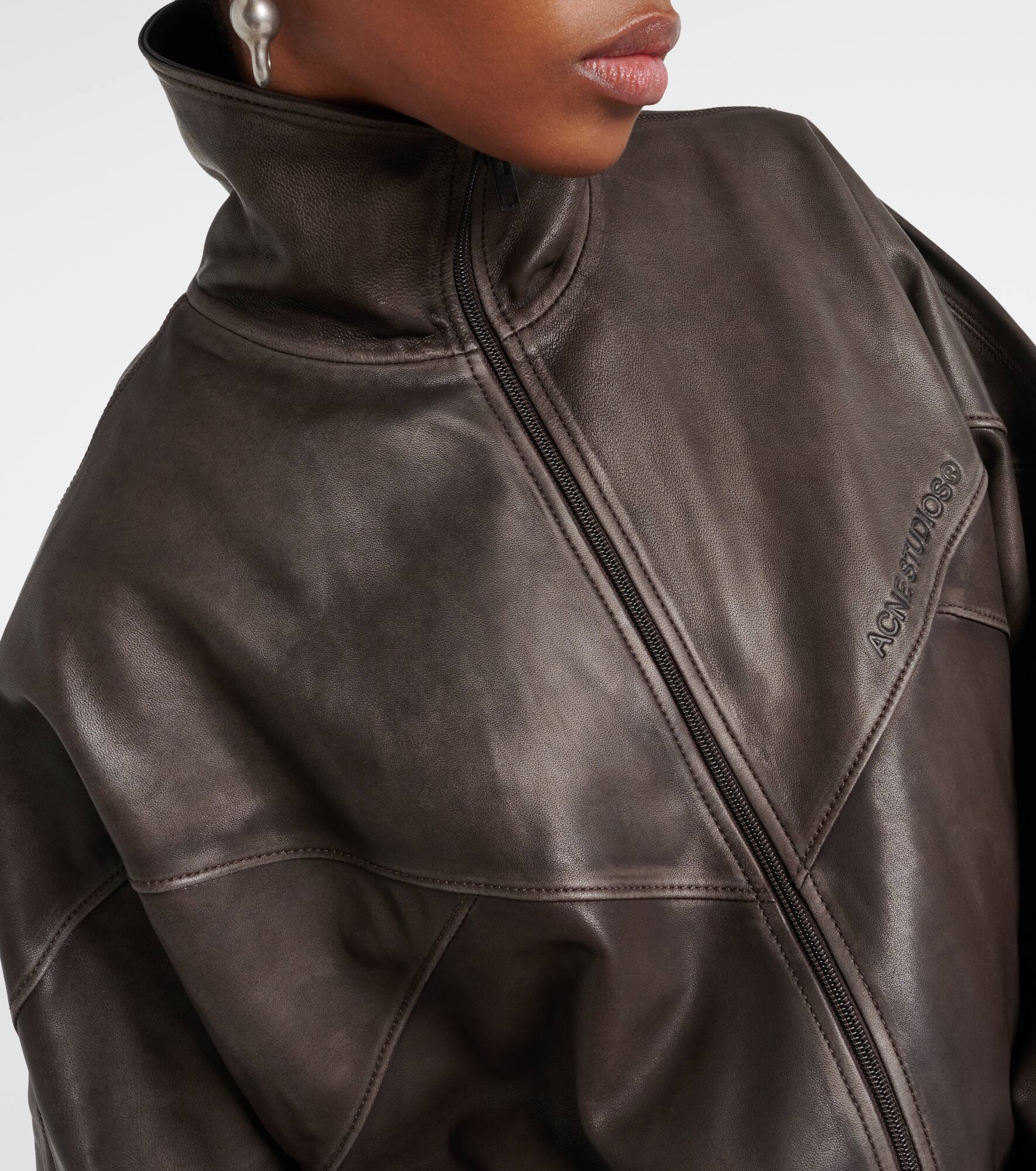 Letty leather bomber jacket - 5
