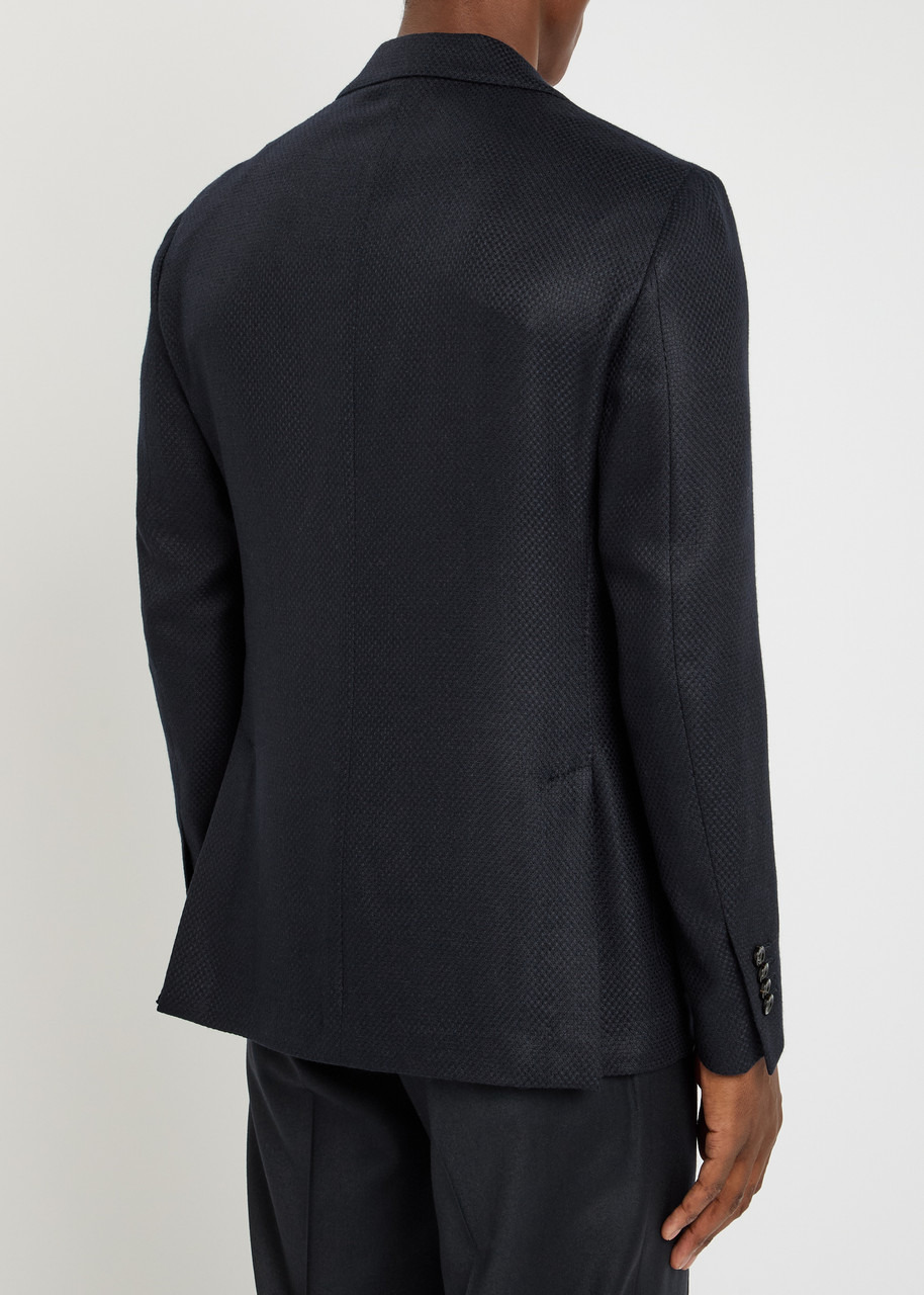 Lardini Textured Cashmere and Silk-blend Blazer - 3
