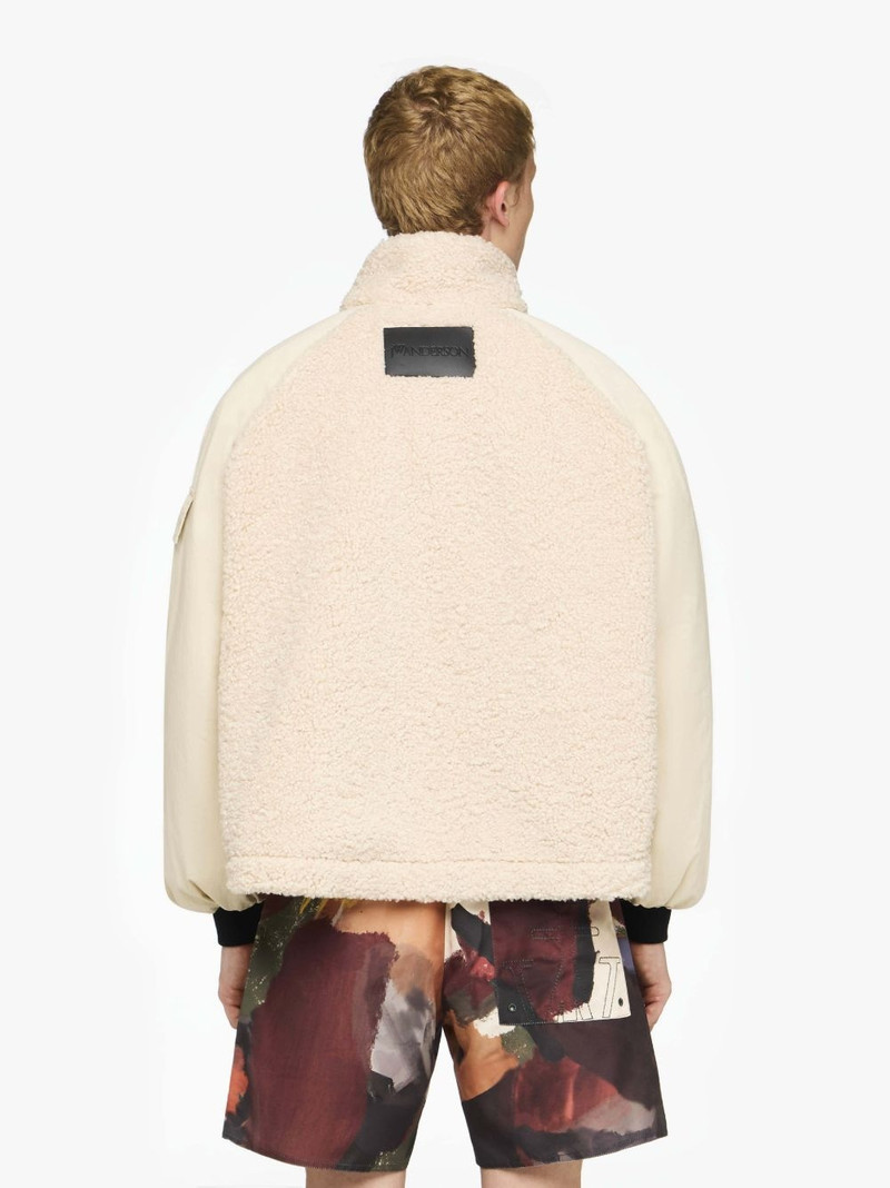 COLOUR BLOCK FLEECE TRACK TOP 3