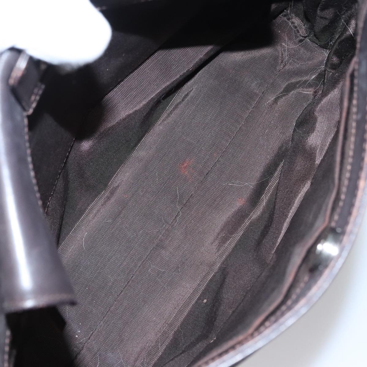 Burberry Shoulder Bag Nylon Leather Brown - 11