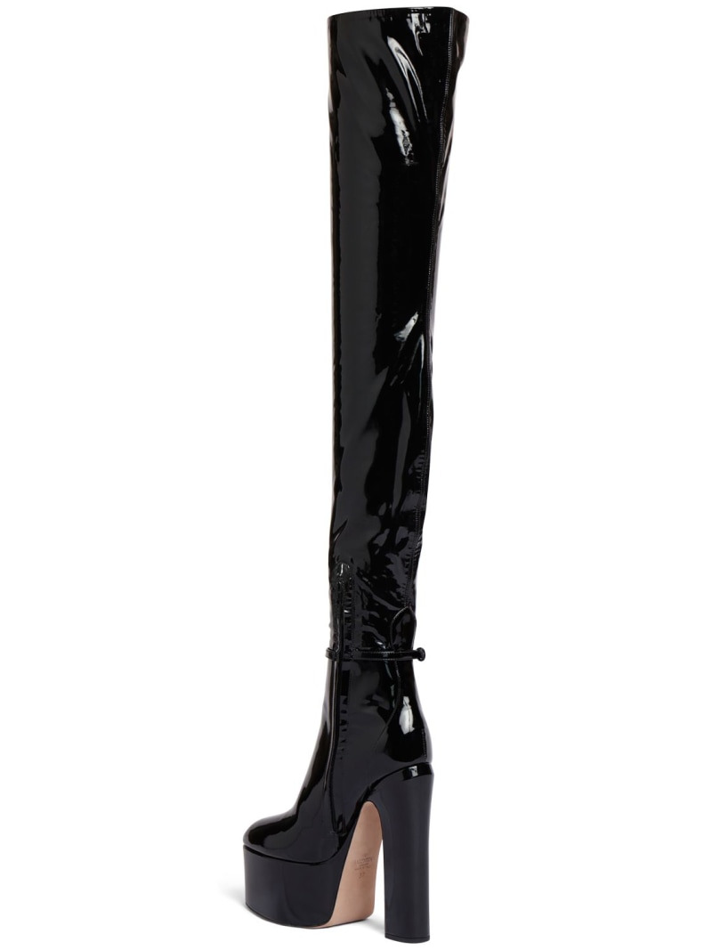 155mm Tan-go over-the-knee boots - 4