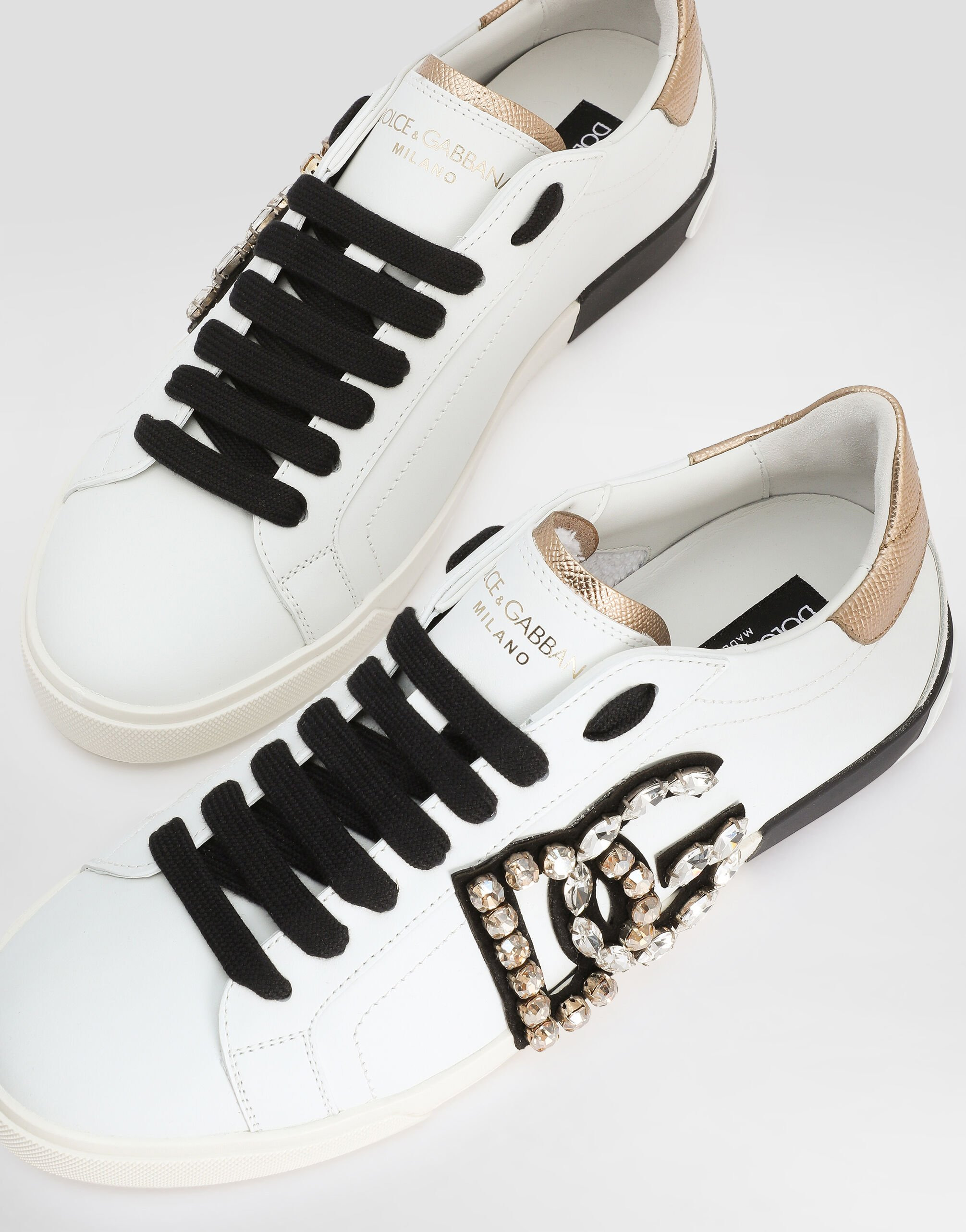 Portofino vintage calfskin sneakers - 4