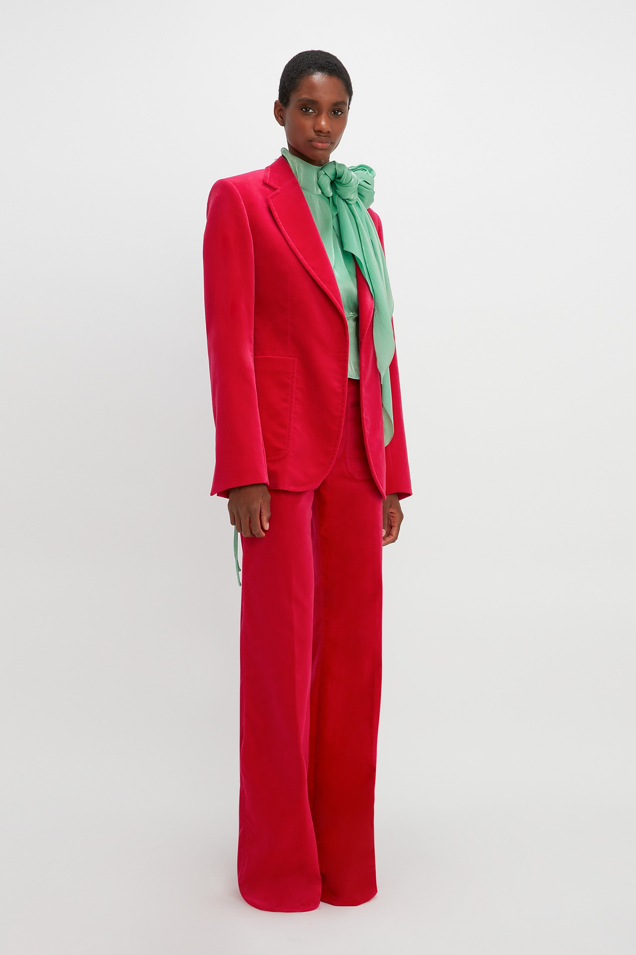 Patch Pocket Jacket in Hot Pink - 3