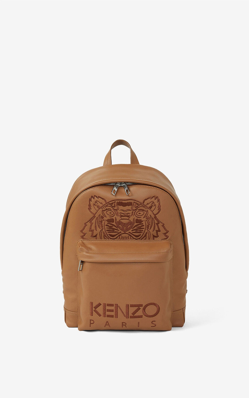 Kampus Tiger leather backpack 1