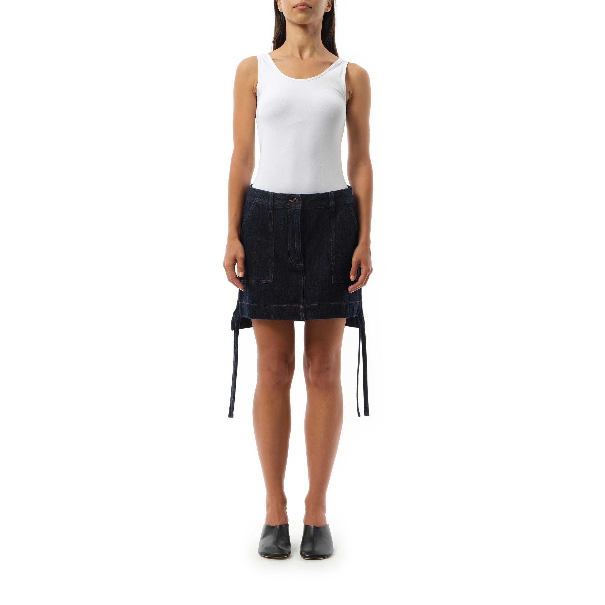 Workwear Skirt in Indigo Blue - 4