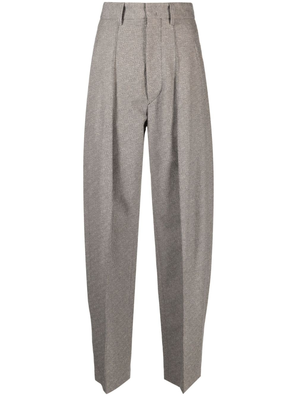 pressed-crease tailored trousers - 1