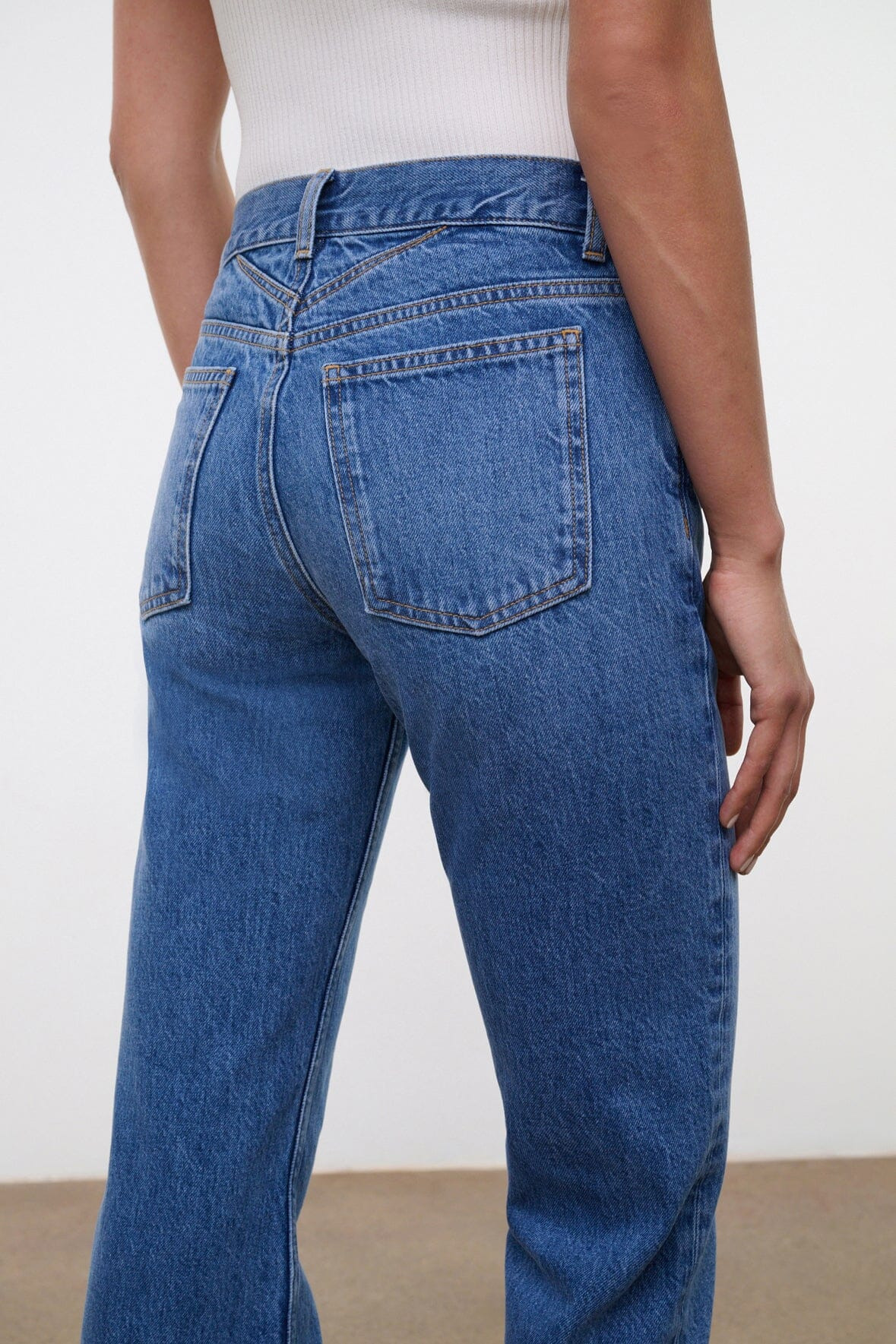 STAUD TEDDY STRAIGHT JEAN VINTAGE WASH - 5