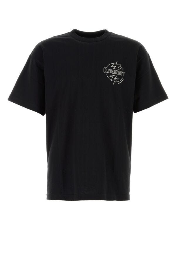 Black cotton S/S Ablaze T-Shirt - 1