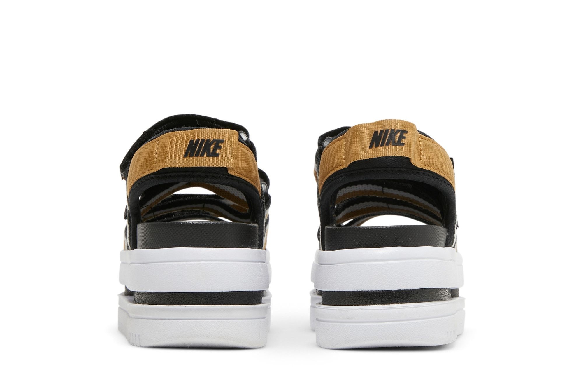 Wmns Icon Classic Sandal 'Black Metallic Gold' - 6