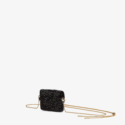 FENDI Charm with black crystals outlook