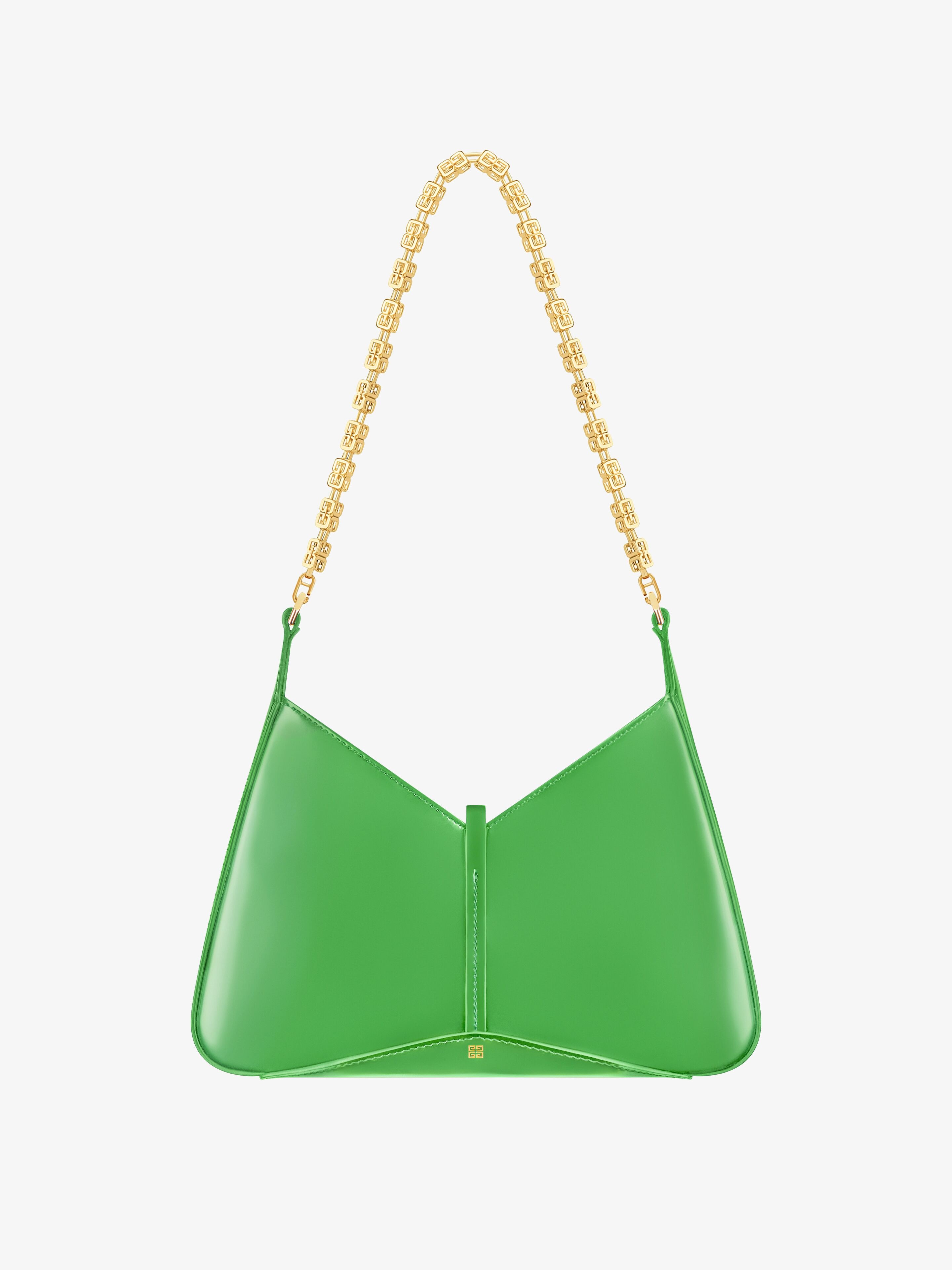 SMALL CUT OUT BAG IN SHINY LEATHER WITH CHAIN - 6