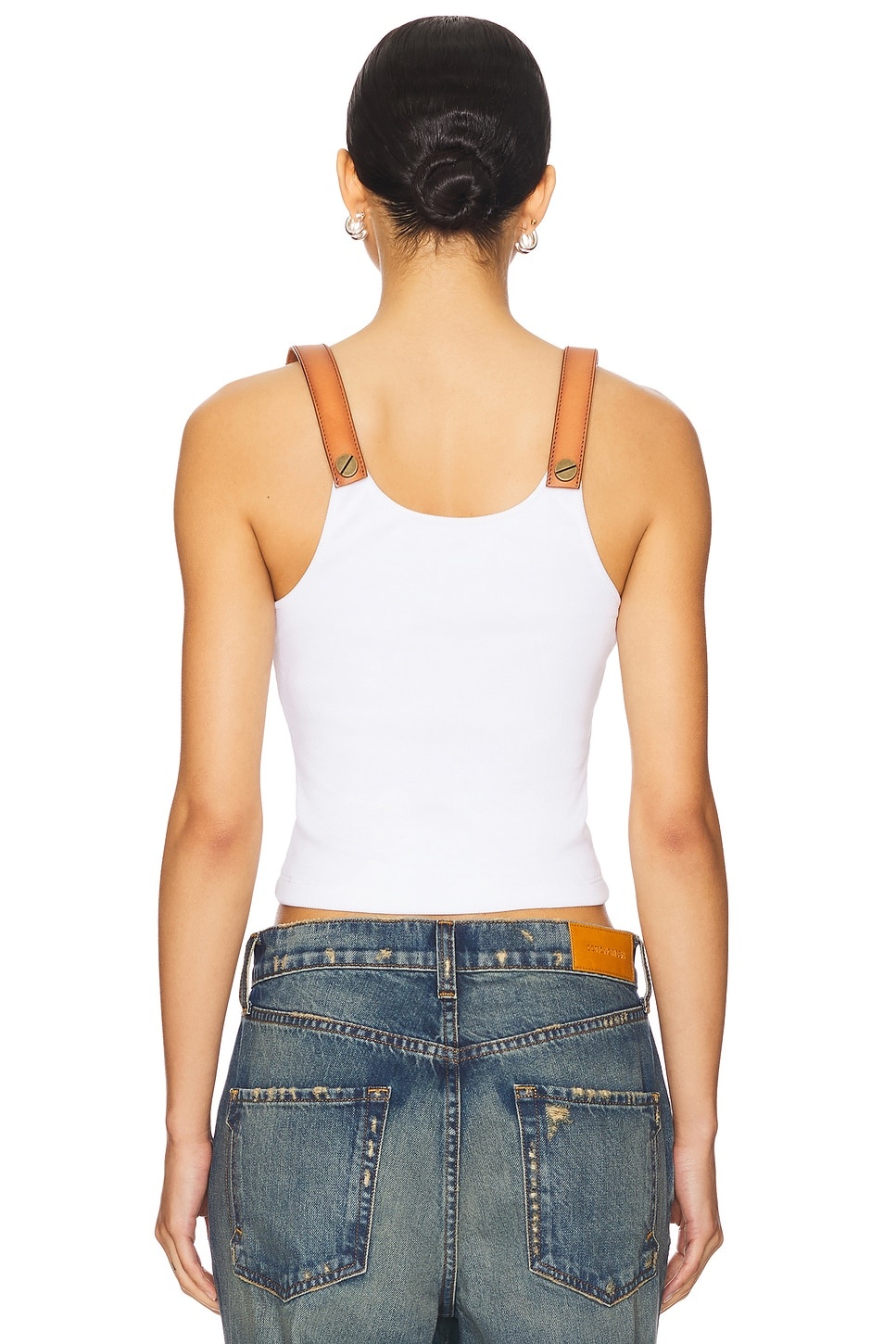 Leather Strap Tank Top - 3