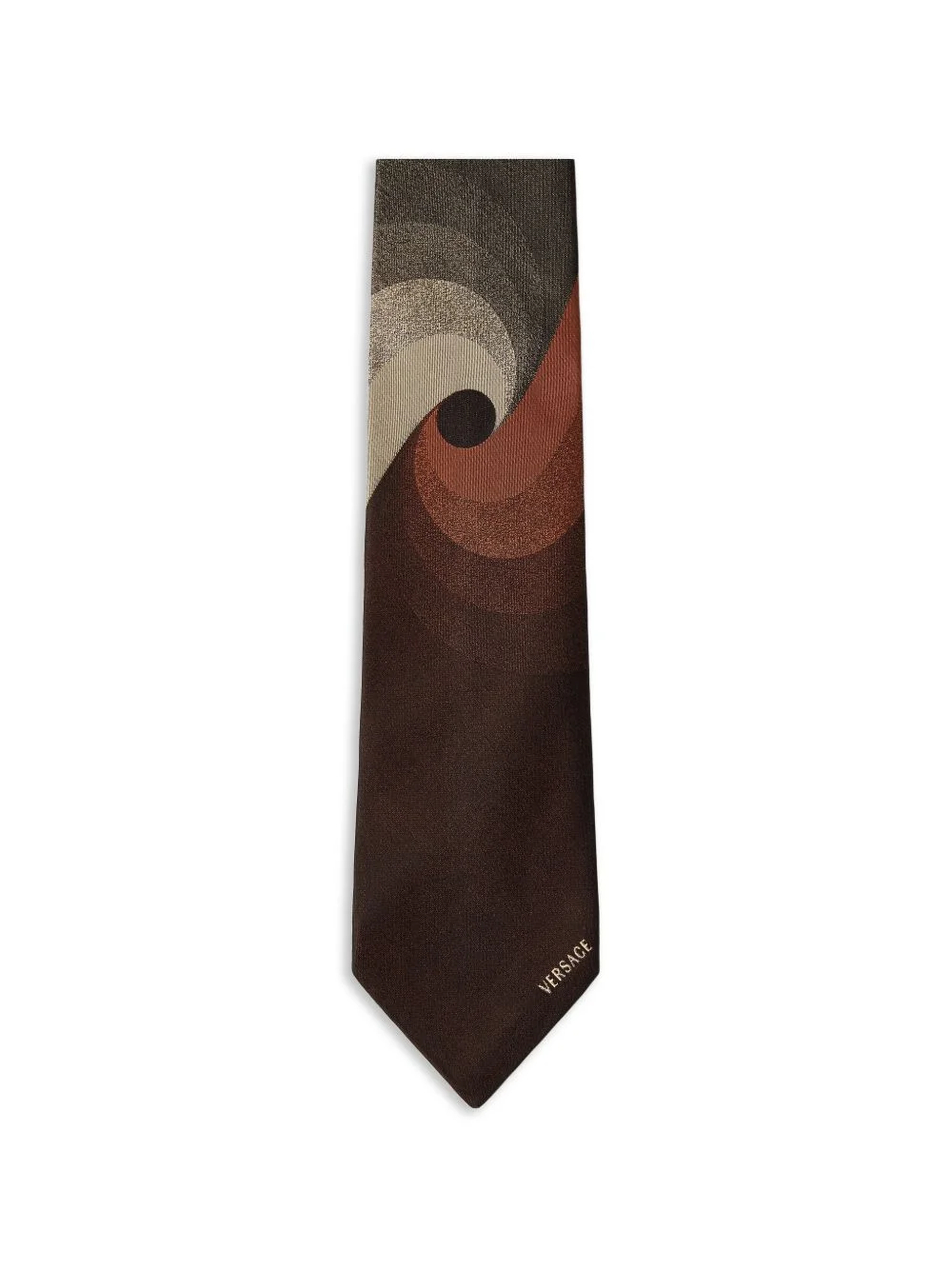 printed jacquard silk tie - 1