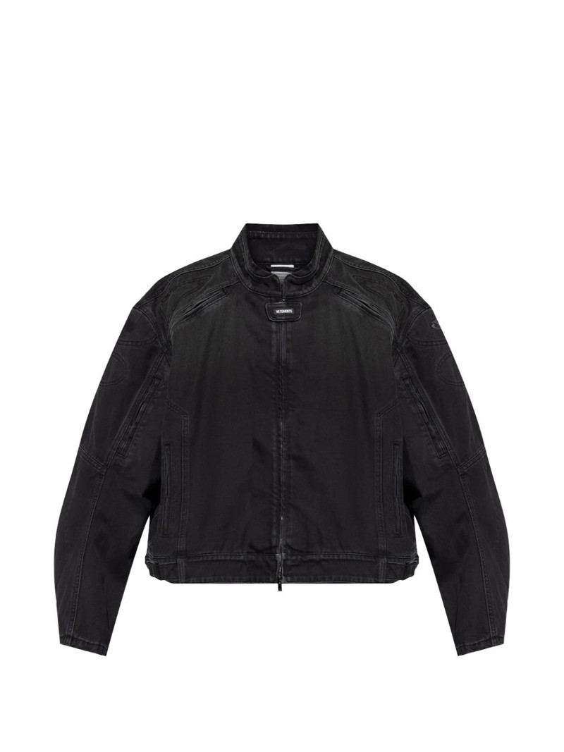 zipped denim jacket 1