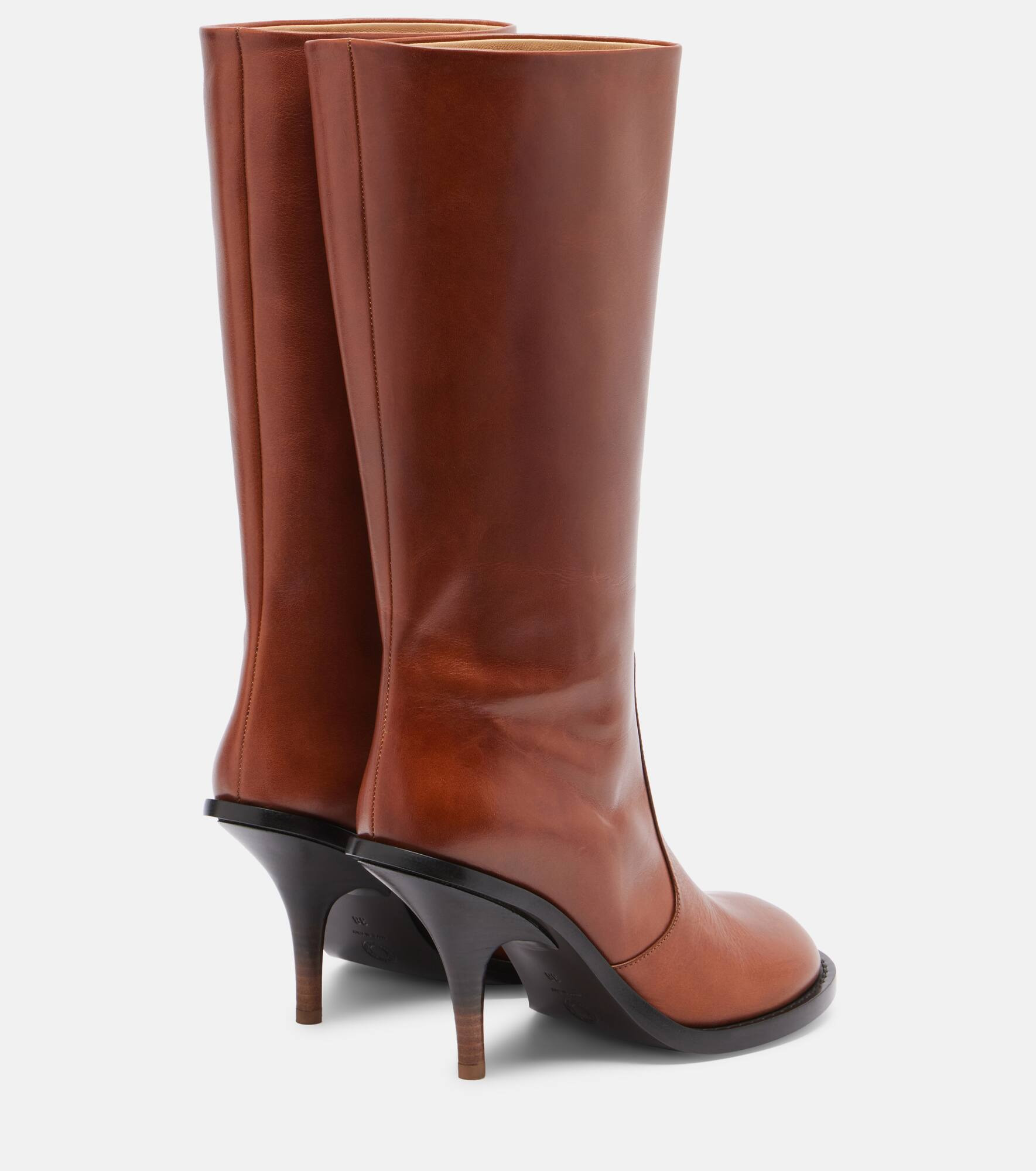 90 leather knee-high boots - 2