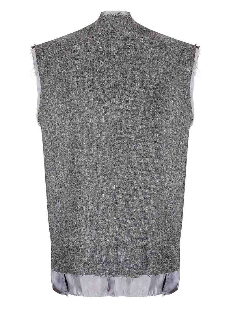 Maison Margiela frayed-edges gilet outlook