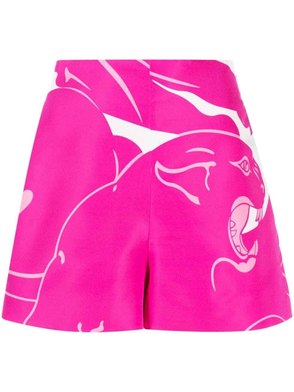 Faille Panther silk shorts - 1