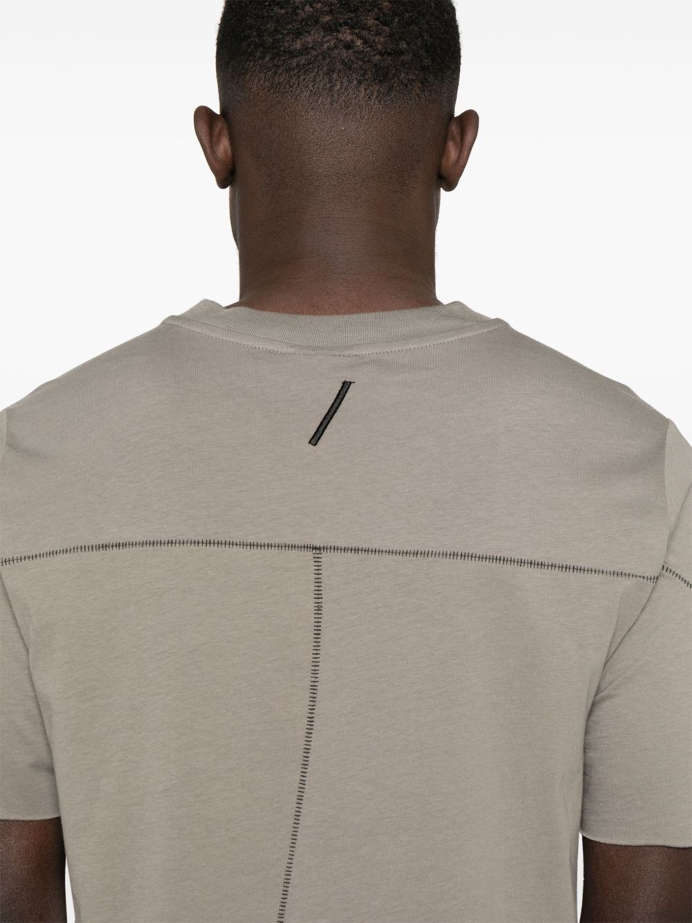 seam-detail T-shirt - 4