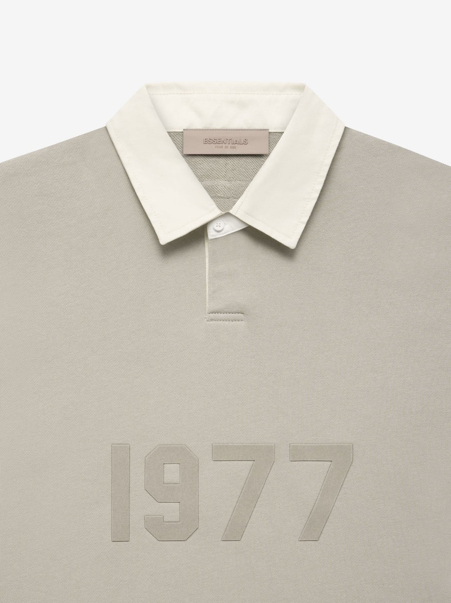ESSENTIALS Fear of God Essentials Henley Rugby 'Smoke