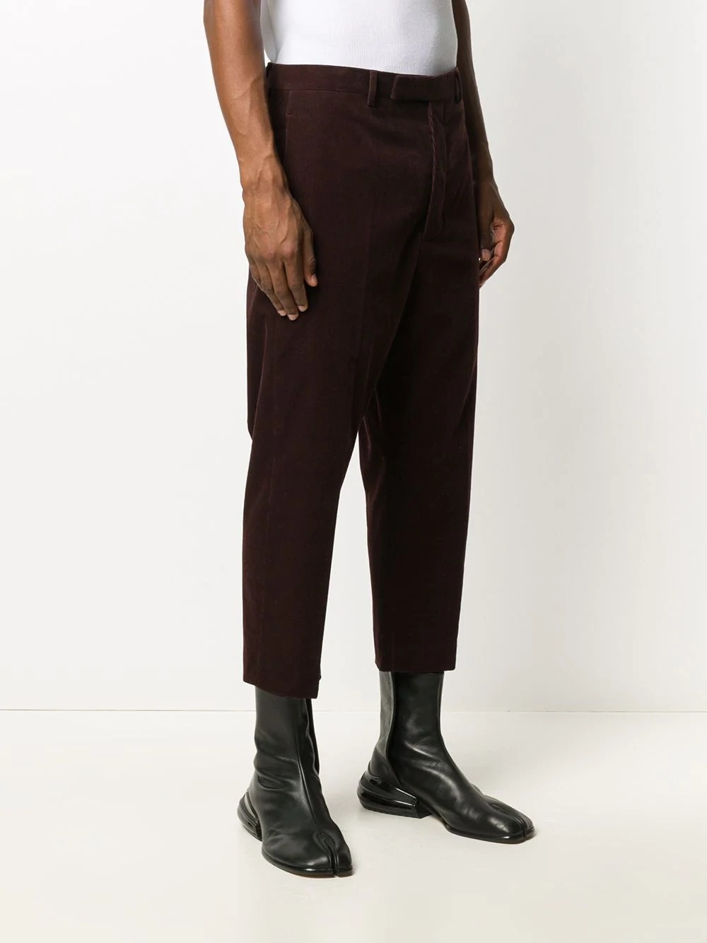 corduroy straight-leg trousers - 3