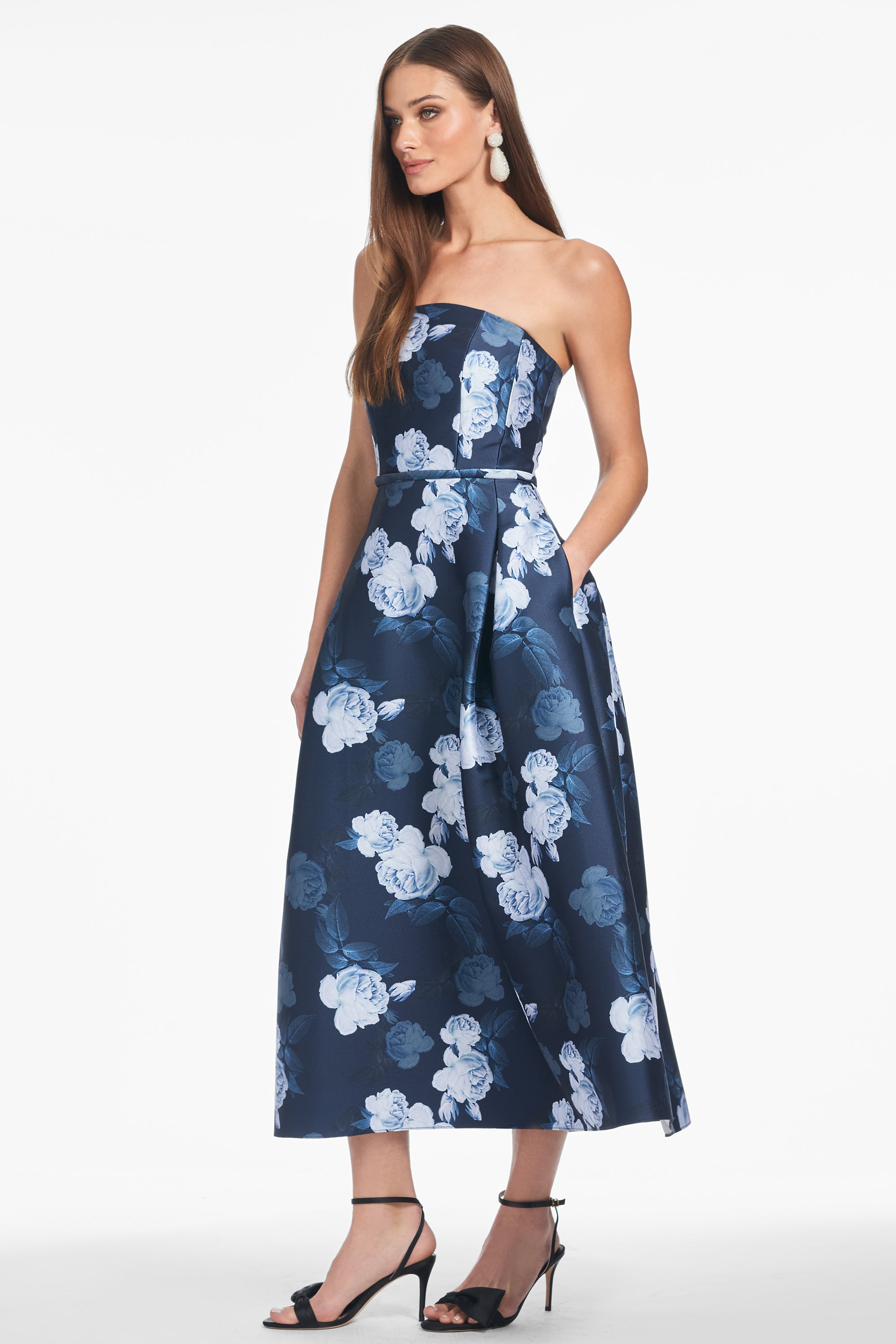 SHAY DRESS - MIDNIGHT GLACIAL ROSE - 3
