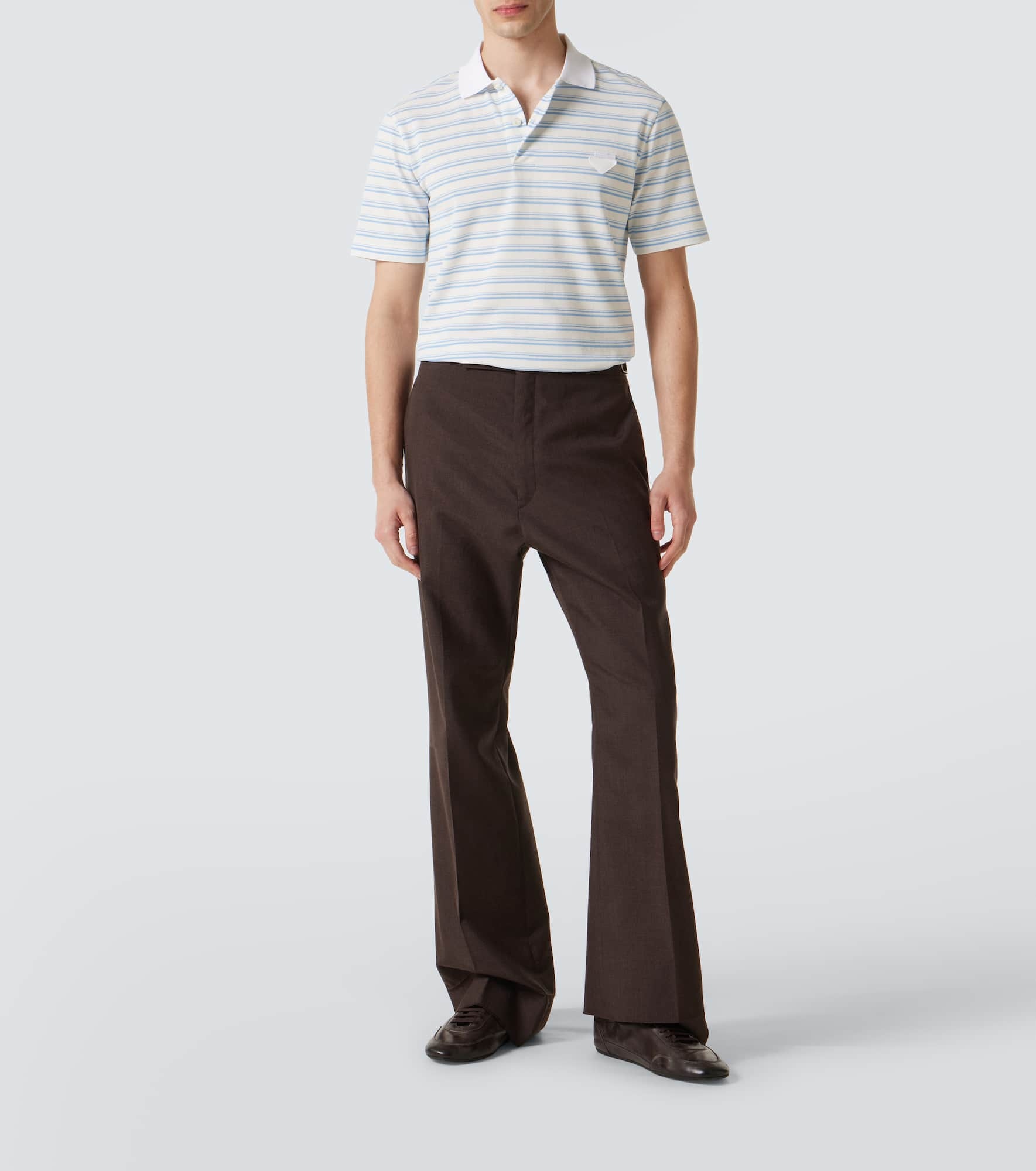 Striped cotton polo shirt - 2