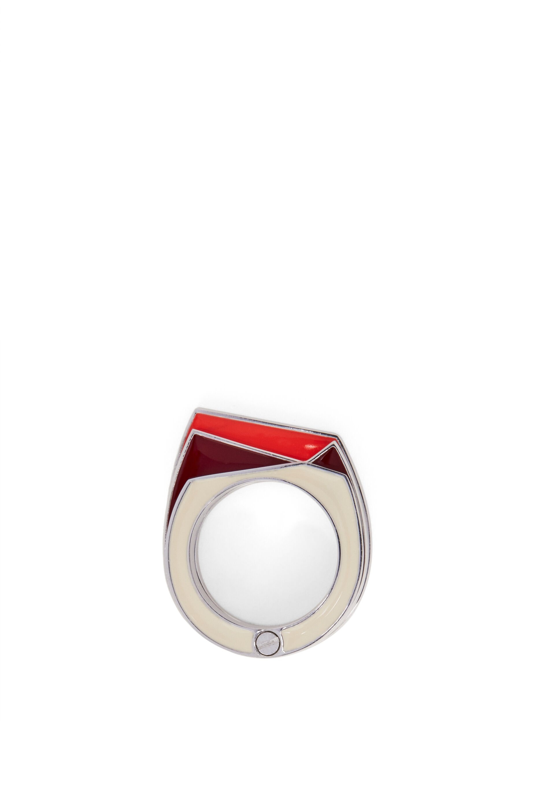 Stacked pivot ring in sterling silver and enamel - 5