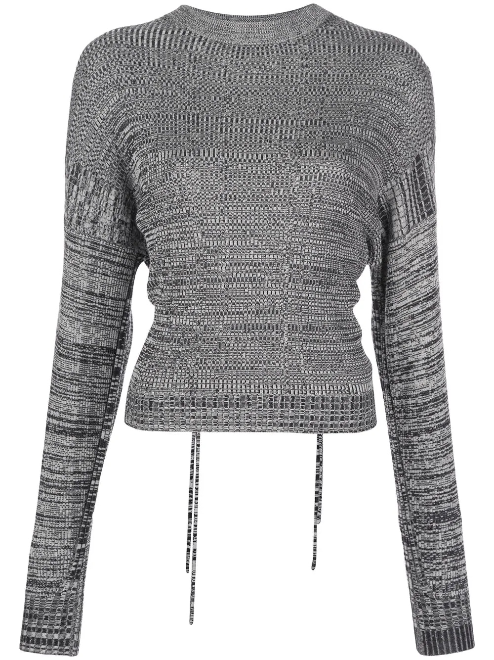 marl cut-out jumper - 1