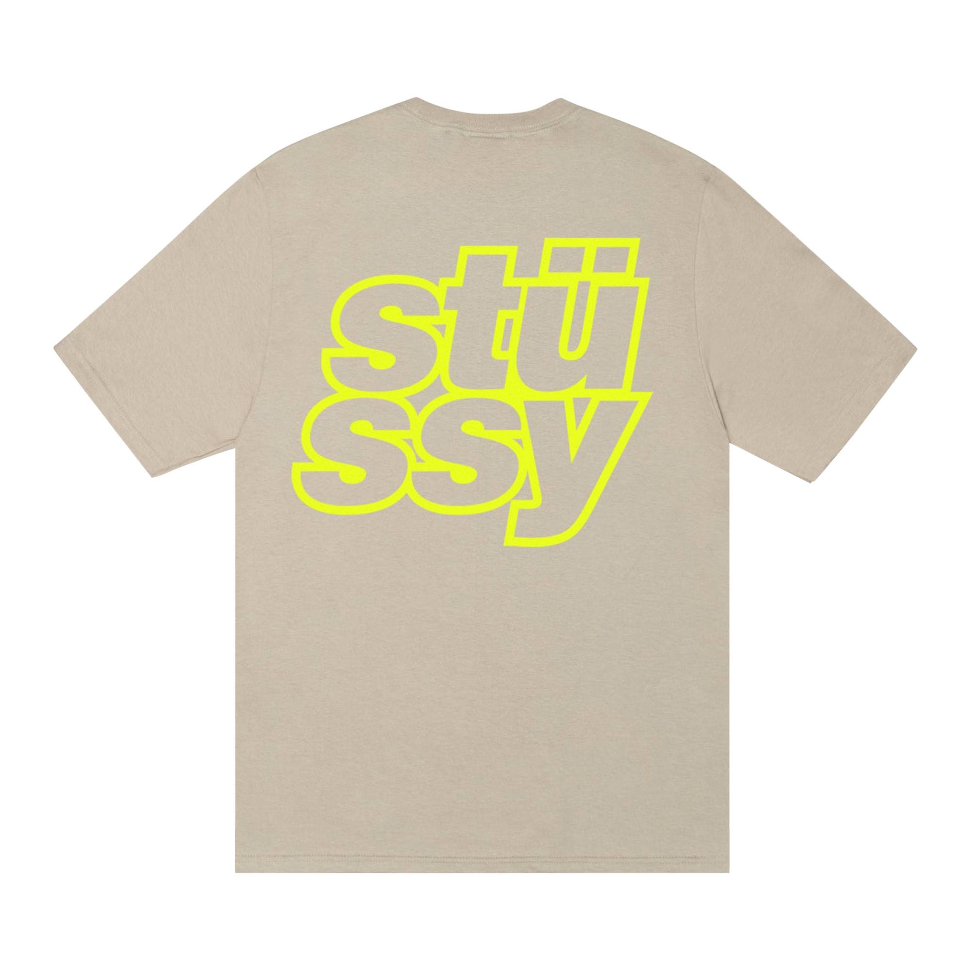 Stussy Stacked Tee 'Khaki' - 2