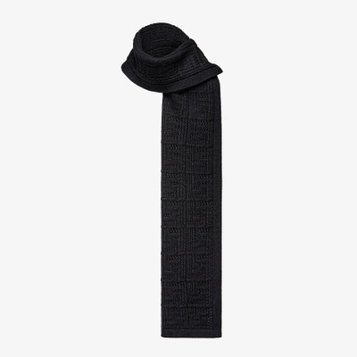 FENDI Black cashmere scarf outlook