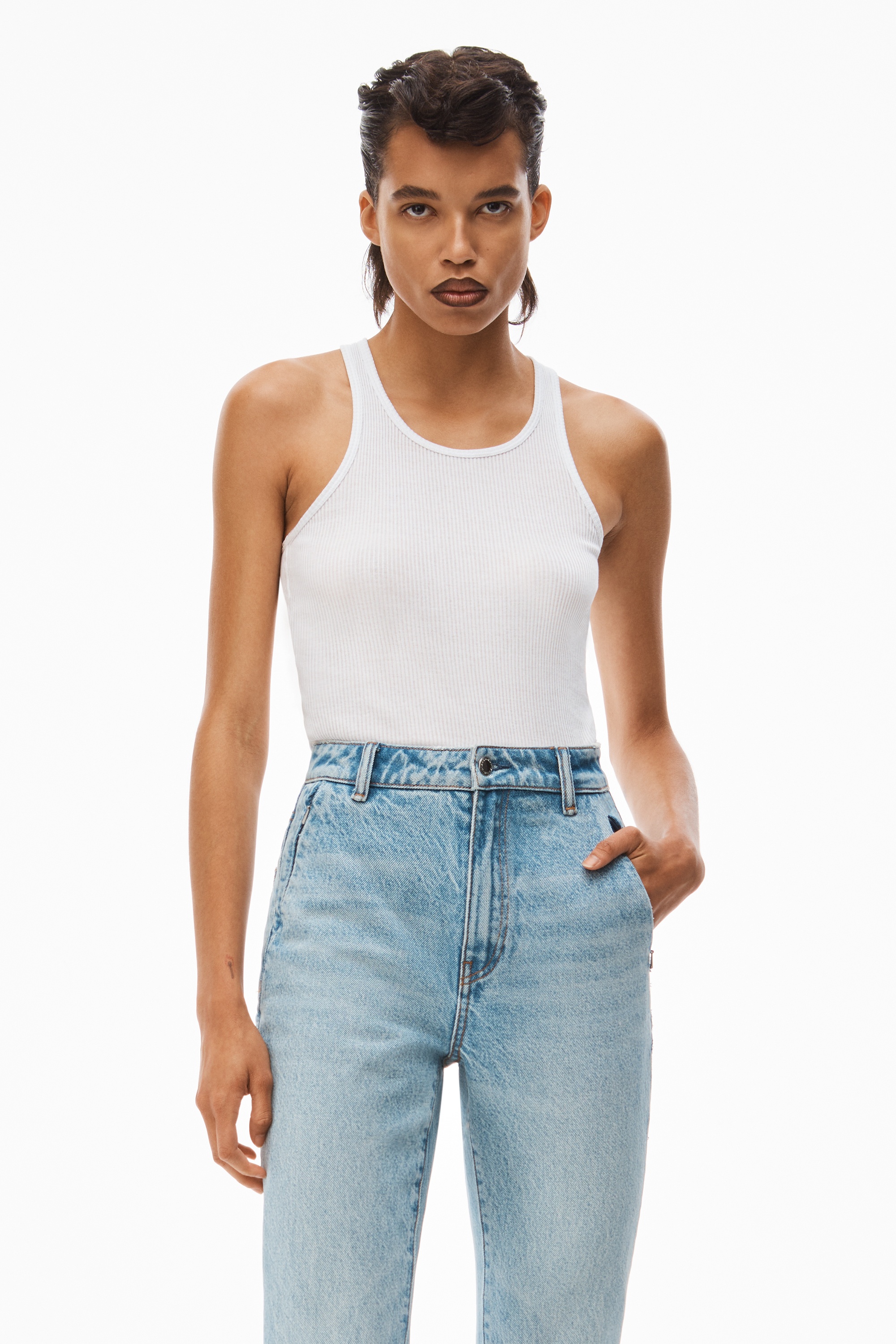 FLY HIGH-RISE SLIMSTACKED JEAN IN DENIM - 6