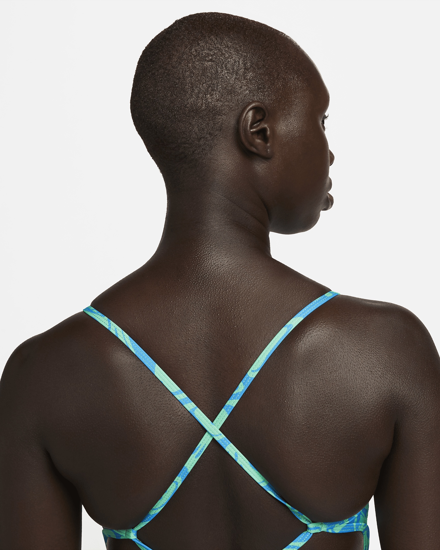 Nike Women's Swim HydraStrong Lace-Up Tie-Back One-Piece Swimsuit - 4
