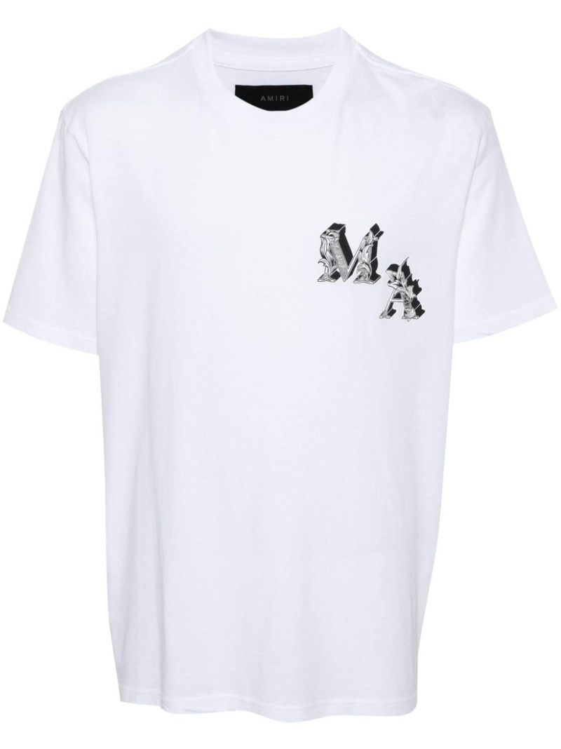 logo-print cotton T-shirt - 1