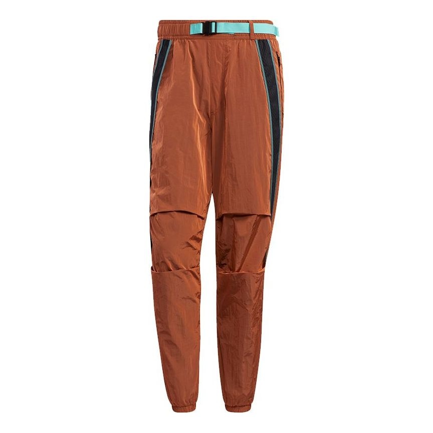 adidas Ub Pnt Wv Astro Contrasting Colors Woven Bundle Feet Sports Pants Orange Yellow GP0831 - 1