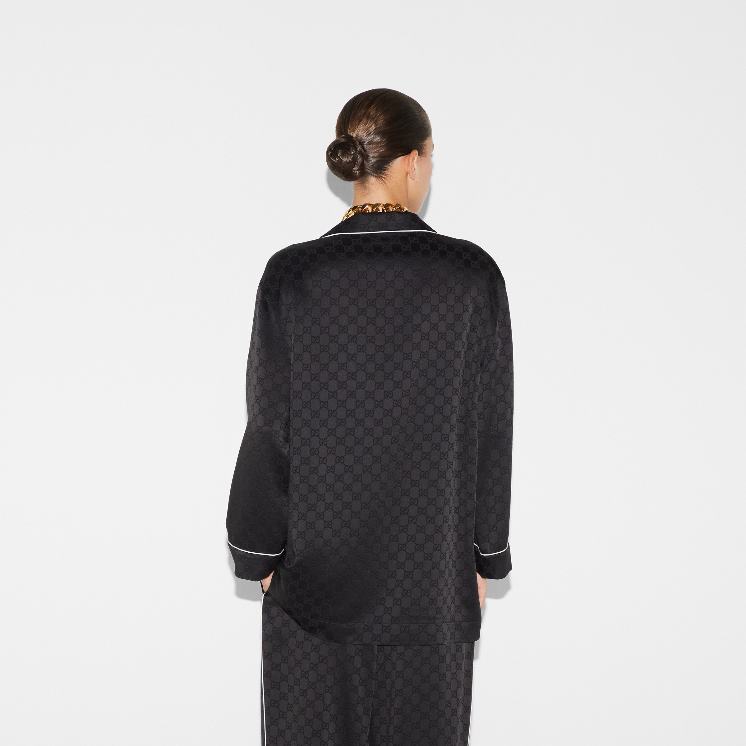 Viscose GG jacquard shirt - 4