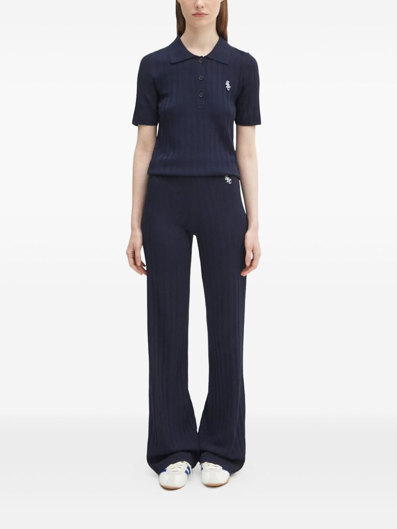 Sporty & Rich ribbed polo shirt outlook
