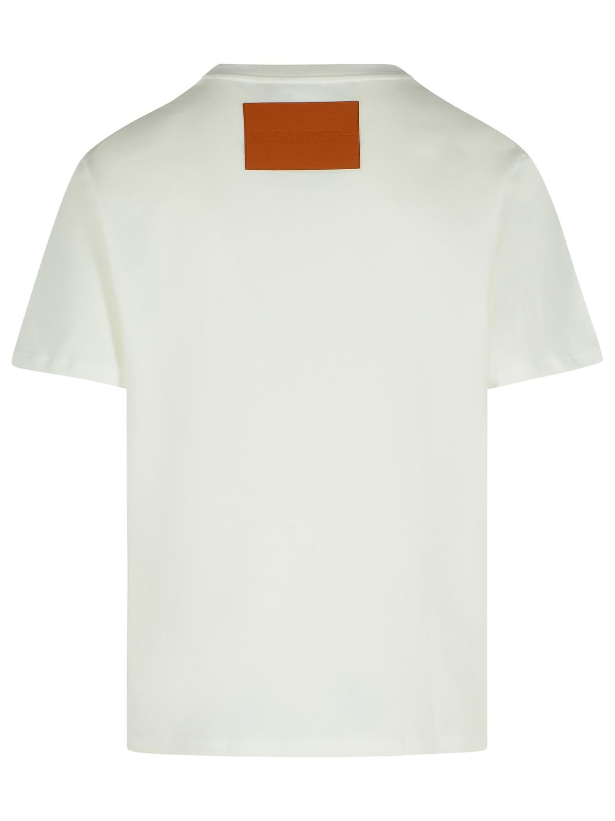 Jil Sander White Cotton T-Shirt Men - 3