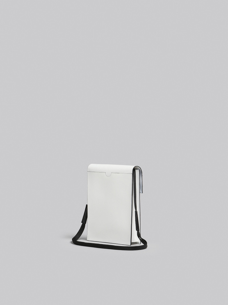 TRIBECA SHOULDER BAG IN WHITE AND BLUE 3