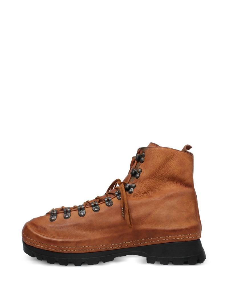 lace-up leather hiking boots 4