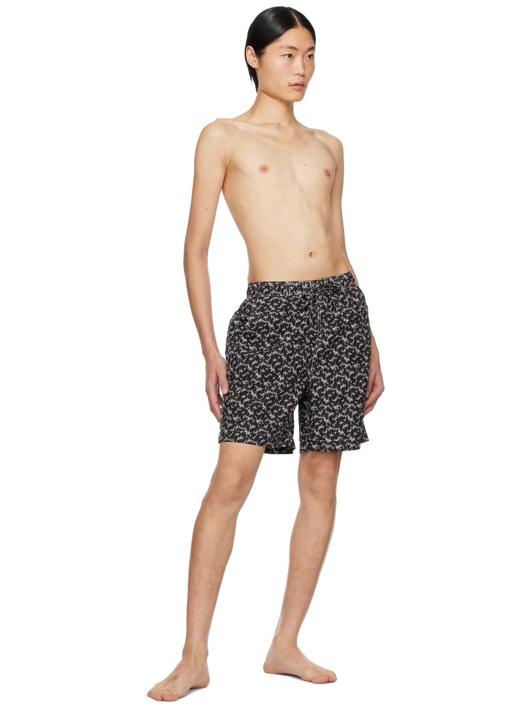 Black Hydra Swim Shorts - 4