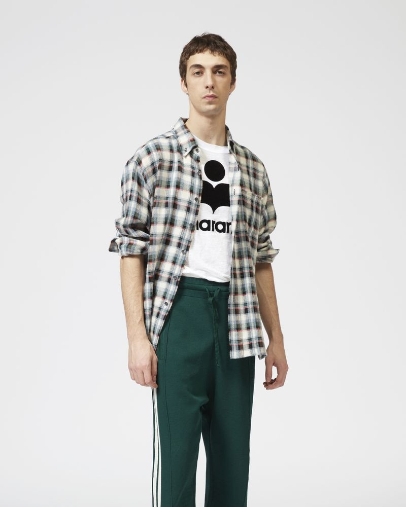 Isabel Marant RIKERS plaid overshirt outlook