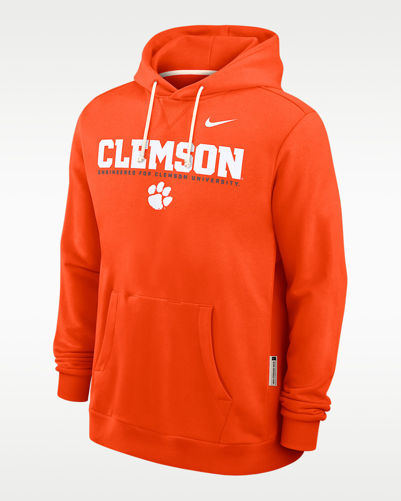 Clemson Sideline Men's Nike Dri-FIT College Pullover Hoodie 1