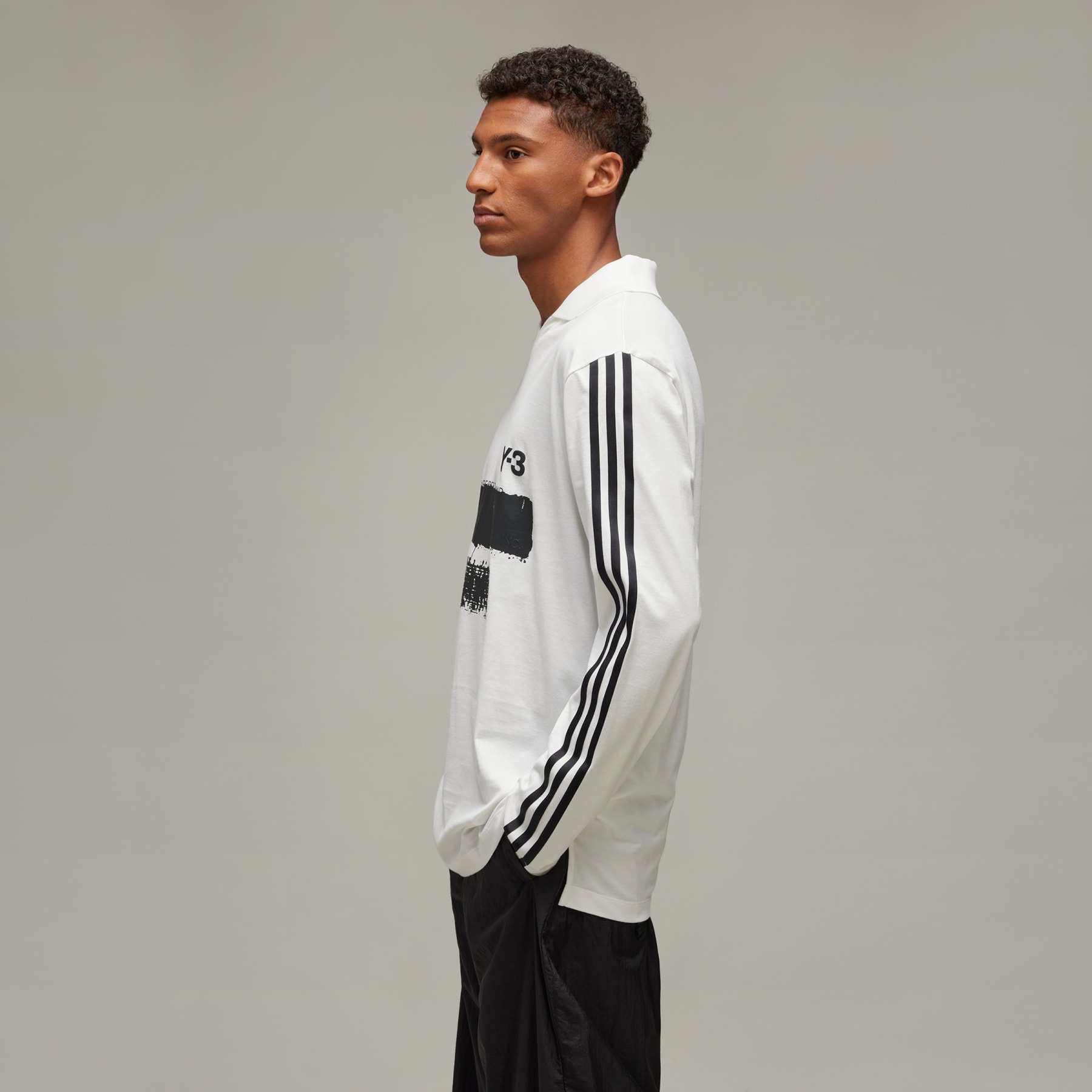 Y-3 Graphic Logo Long Sleeve Tee - 3